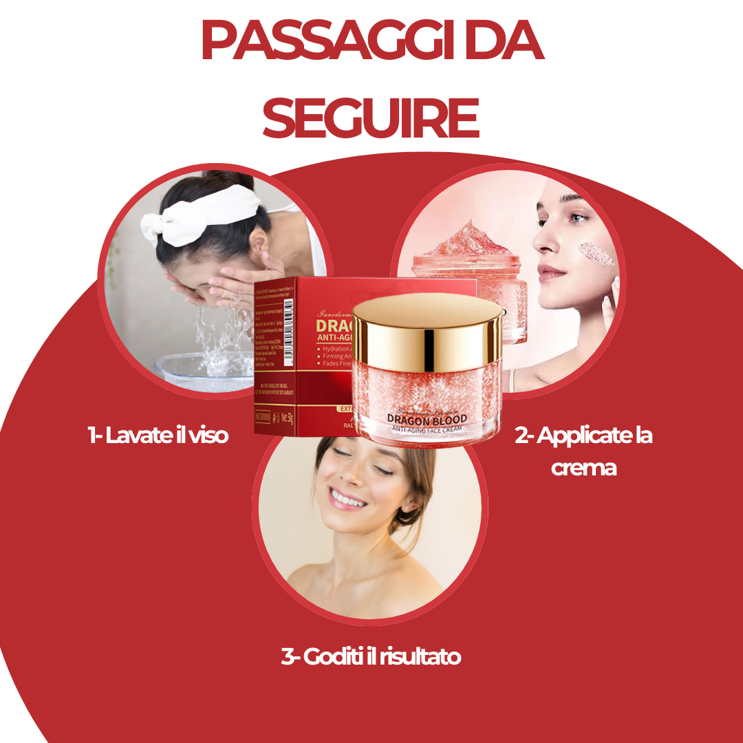 1+1 GRATIS / DRAGON BLOOD™ - RINGIOVANISCE ANNI DI VITA IN MENO DI 30 GIORNI + EBOOK ROUTINE VISO GRATIS