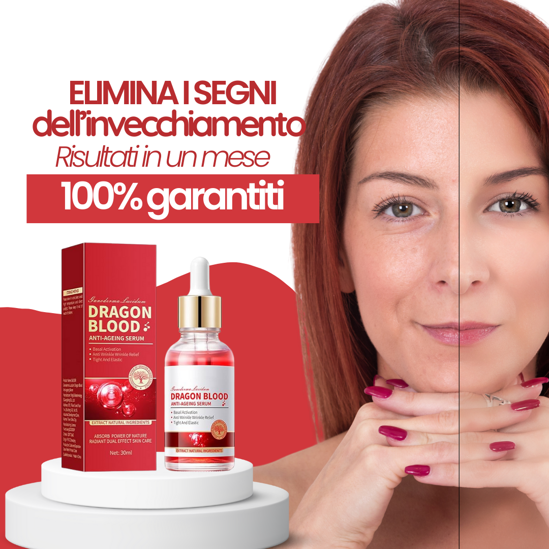 1+1 GRATIS / DRAGON BLOOD™ - DÌ ADDIO ALLE RUGHE IN POCHE SETTIMANE + EBOOK ROUTINE VISO GRATIS
