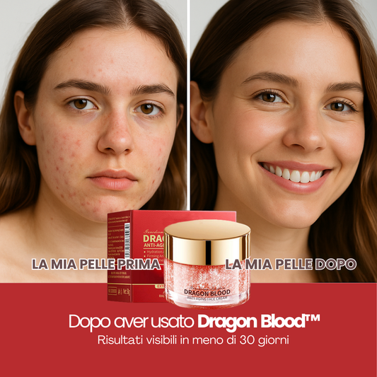 1+1 GRATIS / DRAGON BLOOD™ - RINGIOVANISCE ANNI DI VITA IN MENO DI 30 GIORNI + EBOOK ROUTINE VISO GRATIS