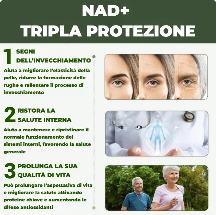 NAD+: LA MIGLIORE SOLUZIONE CONTRO L’INVECCHIAMENTO