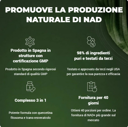 NAD+: LA MIGLIORE SOLUZIONE CONTRO L’INVECCHIAMENTO