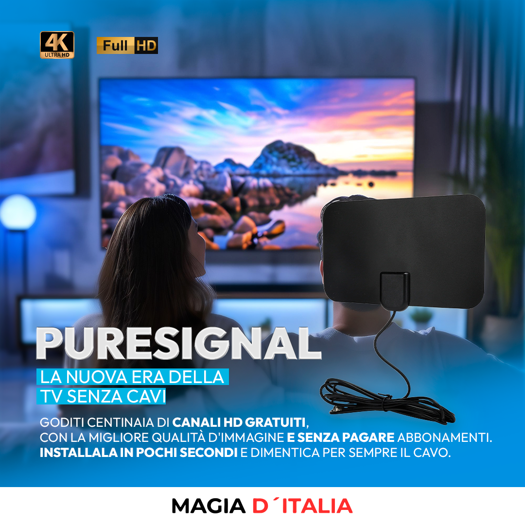 PureSignal™ - La nuova era della TV gratuita in 4K