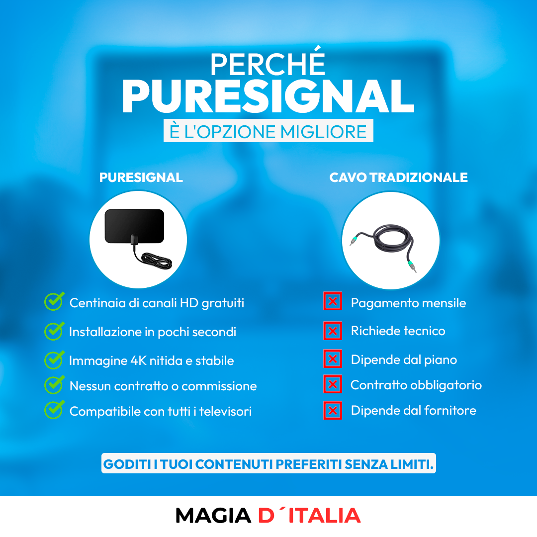 PureSignal™ - La nuova era della TV gratuita in 4K