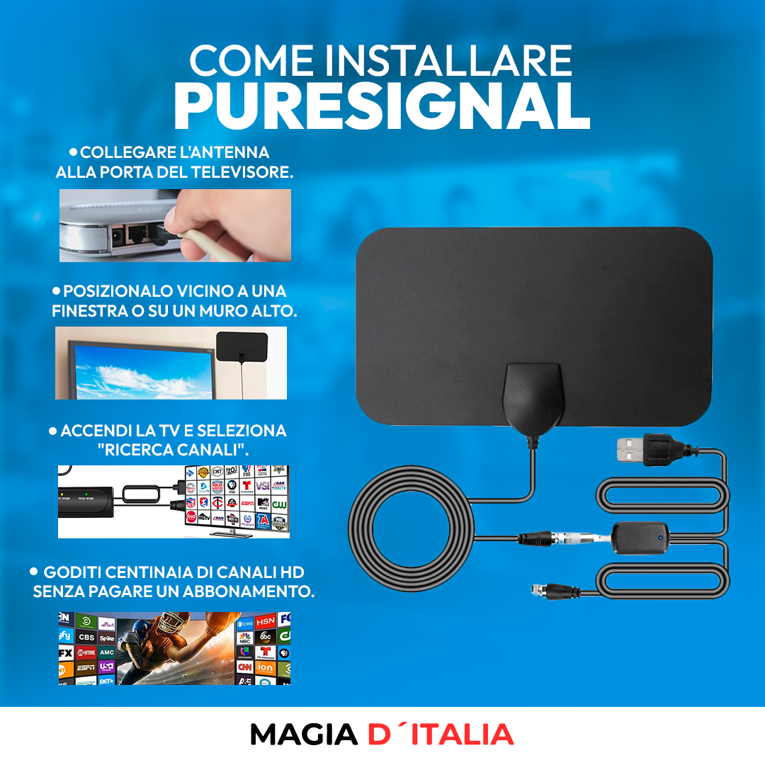 PureSignal™ - La nuova era della TV gratuita in 4K