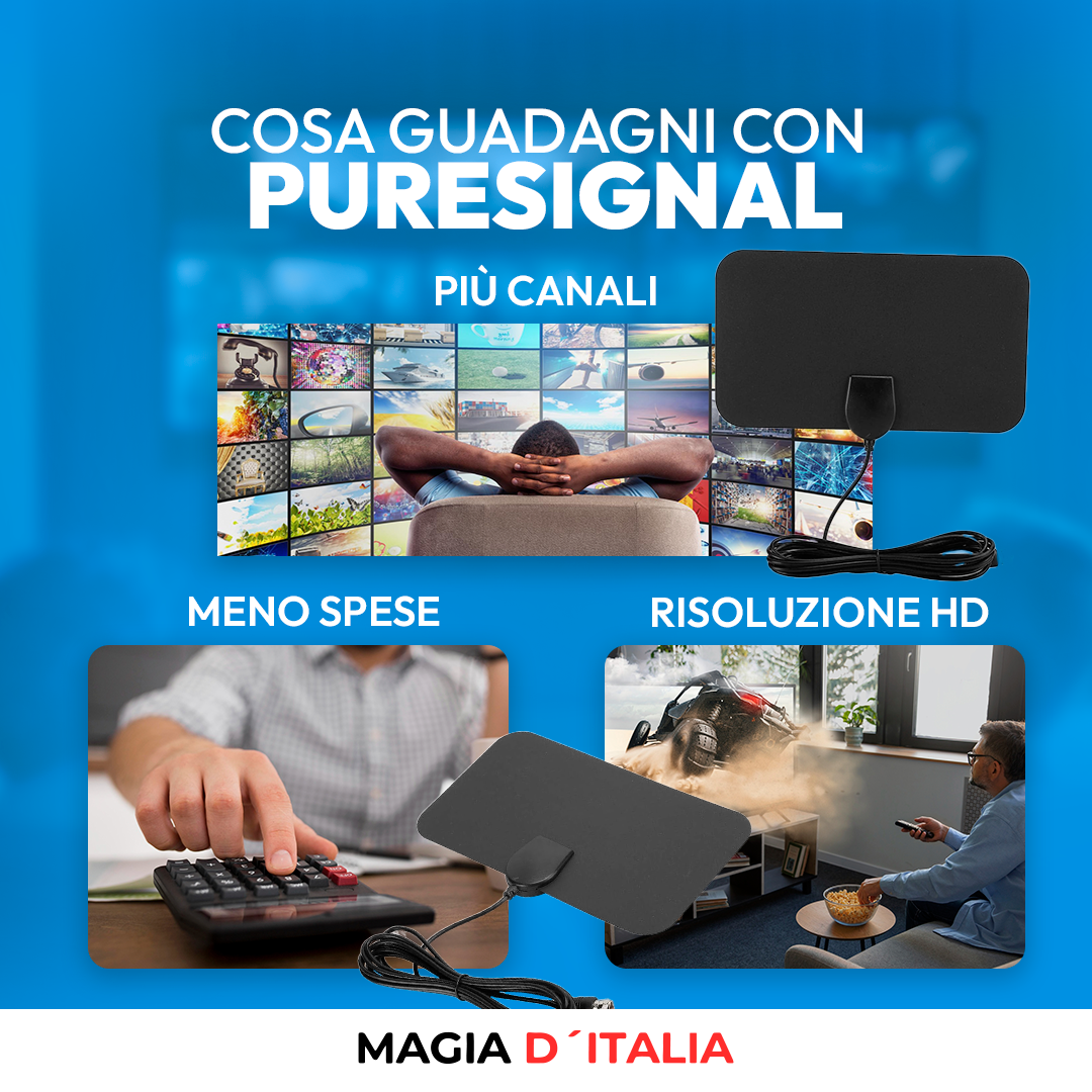 PureSignal™ - La nuova era della TV gratuita in 4K